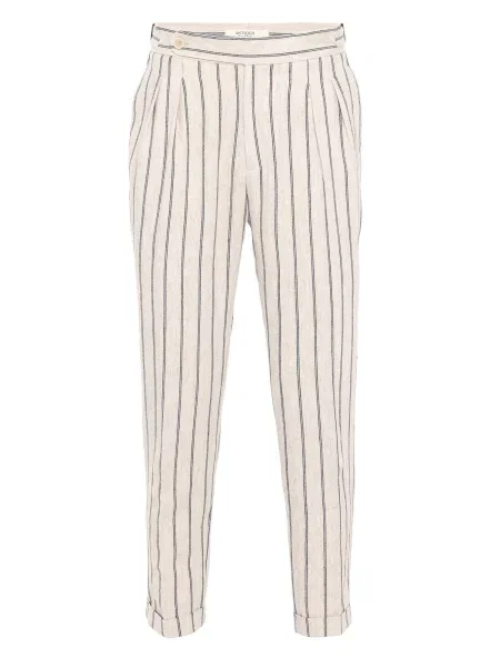 Antioch Kalhoty se sklady v pase béžová černá