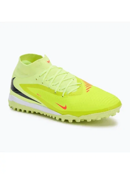 Ghete de fotbal pentru bărbați Nike Phantom 6 High Academy TF hyper crimson/life lime/black negru