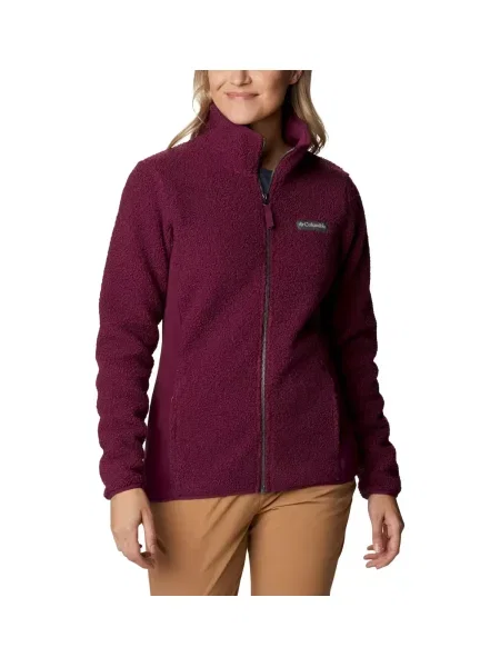 Bluza polarowa Columbia Panorama Full Zip Marionberry bordowa S fioletowa