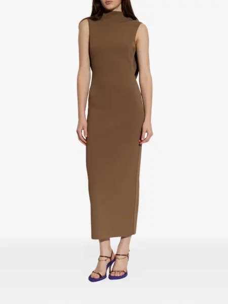 Rochie Cult Gaia tricotate maro