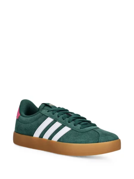 Pantaloni sport Adidas din piele de căprioară cu imagine cu model zebră verde