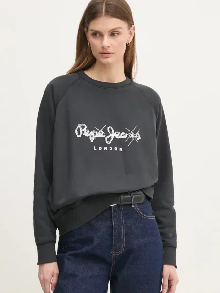 Суитчър Pepe Jeans с принт сиво