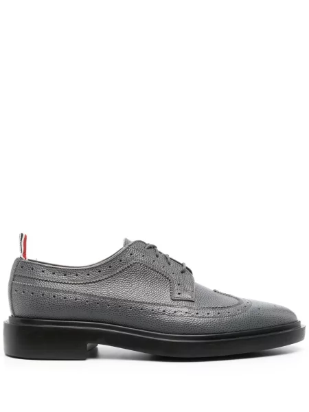 Pantofi Thom Browne din piele gri
