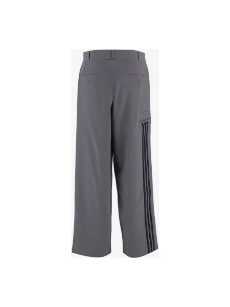 Spodenki sportowe Adidas ze stretchu z logo szare