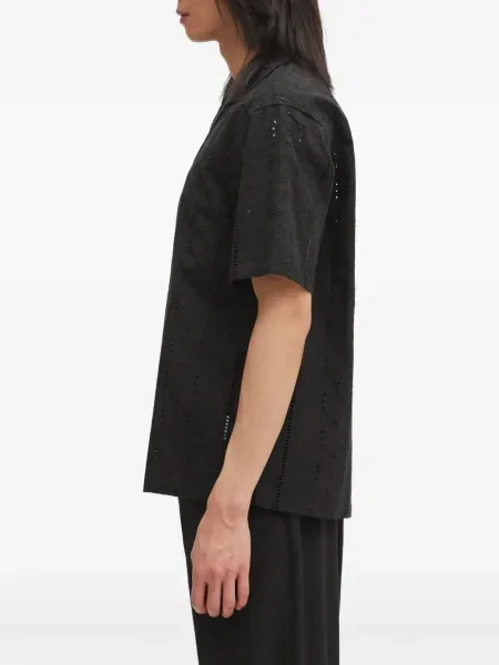 Cămașă A Bathing Ape® cu broderie negru