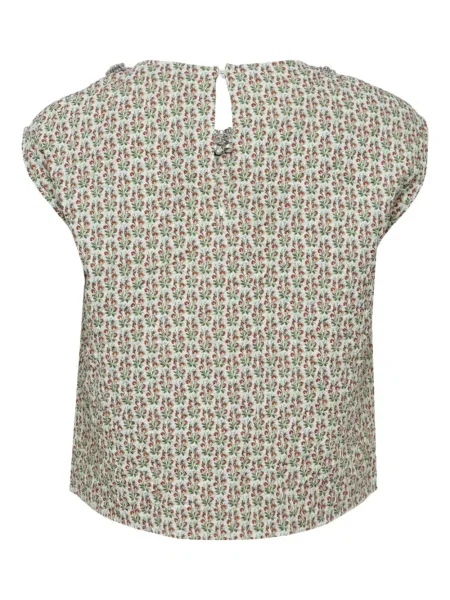 Bluză N°21 cu model floral cu imagine alb