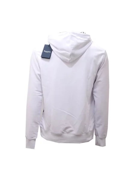 Bluza z kapturem Aquascutum z kapturem z długim rękawem biała