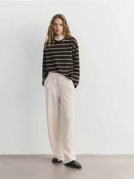 Reserved Longsleeve z modalem wielobarwny