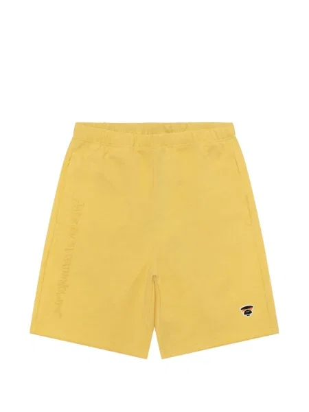 Pantaloni scurți Aape By A Bathing Ape cu imagine galben