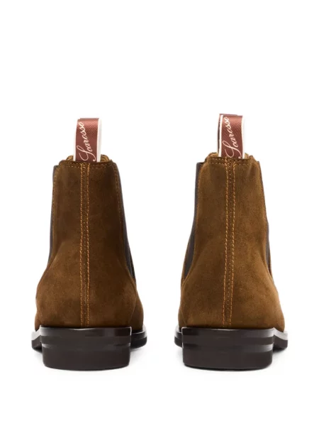 Botine chelsea Scarosso din piele de căprioară maro