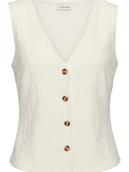 LASCANA Vestă de costum crem