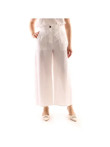 Pantaloni Emme Marella alb