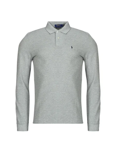Polokošeľa Polo Ralph Lauren so sieťovinou sivá