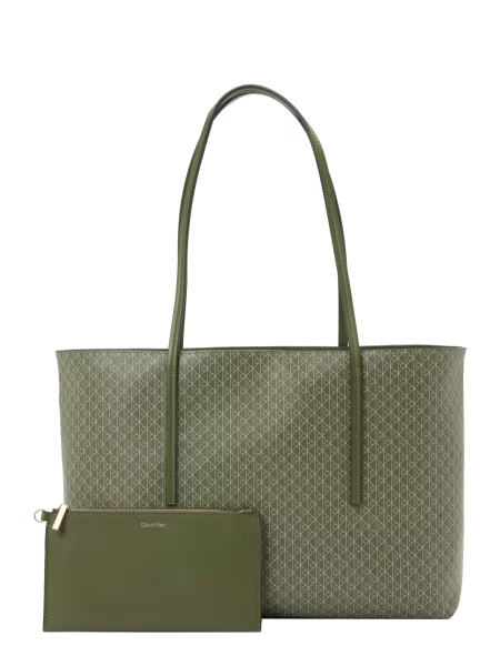 Geantă shopper Calvin Klein bej