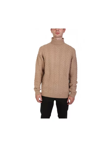 Sweter z golfem Baldessarini do golfa beżowy