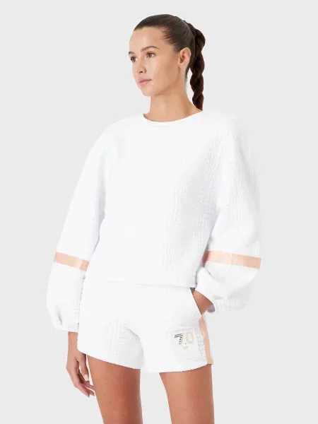 Світшот поліестер/бавовна білий