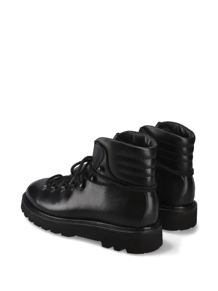 Botine Premiata cu șireturi din piele negru