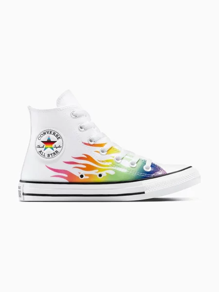 Високи кецове Converse Chuck Taylor All Star Pride бяло