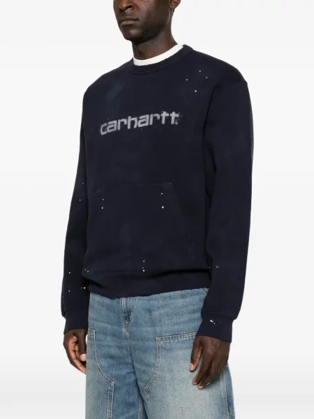 Hanorac Carhartt Wip cu imagine albastru