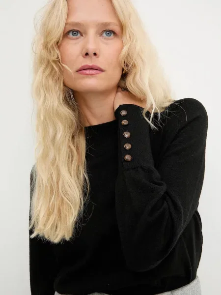 Answear.LAB pulover de lana light negru