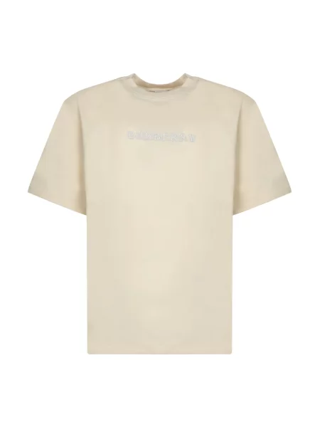 Koszulka Burberry z wzorem paisley z logo beżowa