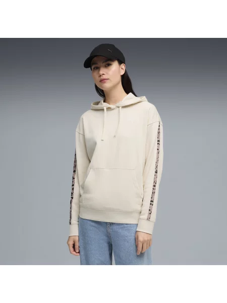 PUMA bluza z kapturem Essentials ze zwierzęcym nadrukiem Odzież S biały