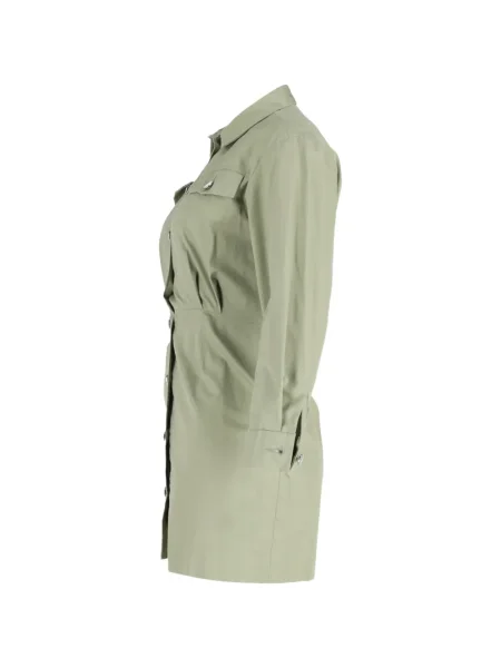 Rochie tip cămașă Sandro de costum verde