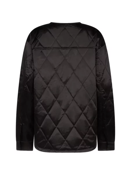Matlasat geacă Dkny din satin negru