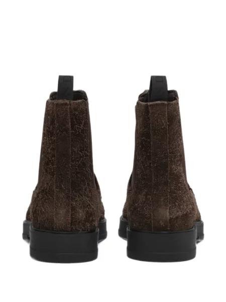 Botine chelsea Les Deux din piele de căprioară maro