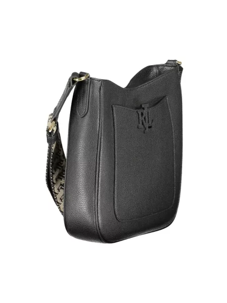 Torebka skórzana Ralph Lauren skórzana czarna