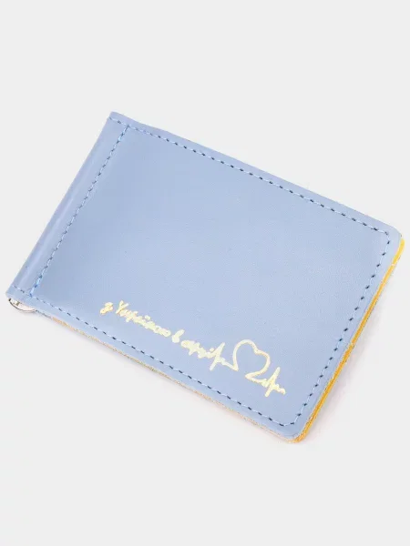 Grande Pelle Портмоне Шкіра блакитний