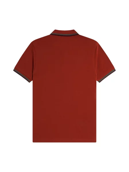 Koszulka polo Fred Perry ze sznurkiem pomarańczowa