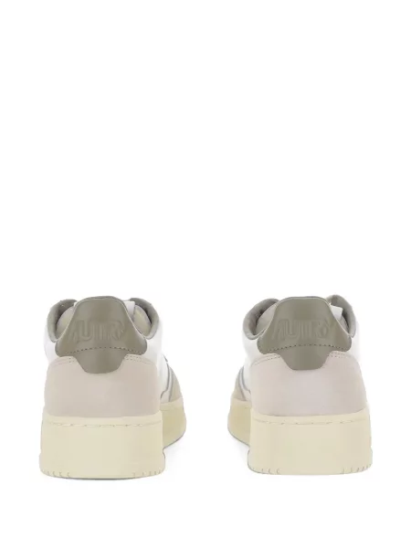 Sneakerși Autry din piele de căprioară alb