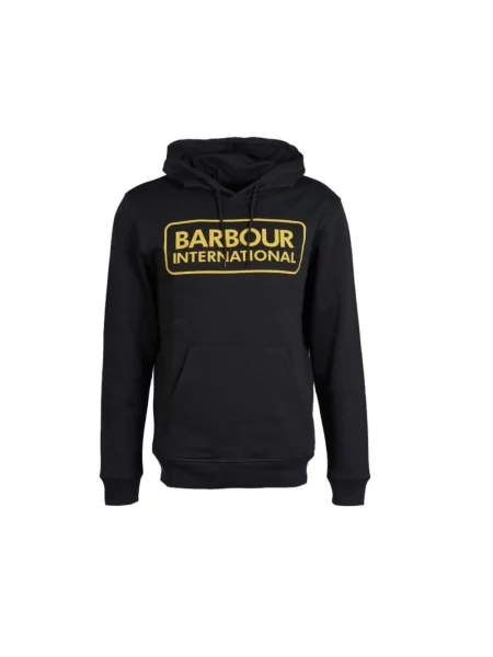 Bluza z kapturem Barbour z kapturem czarna