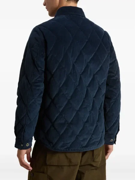 Geacă Woolrich de catifea cord albastru