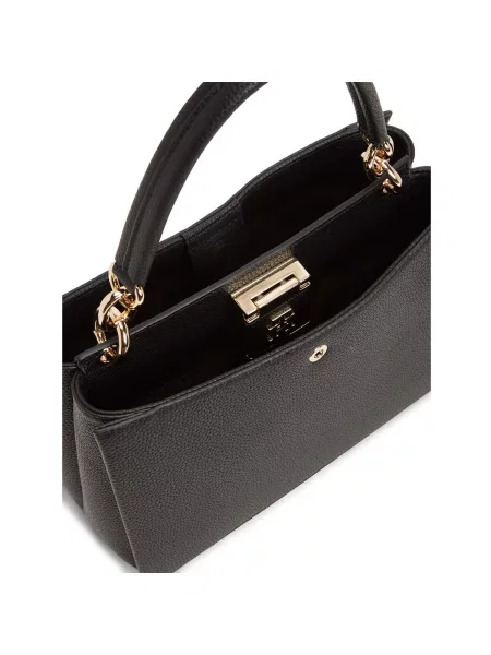 Tommy Hilfiger geantă crossbody de damă cu imitație de piele negru