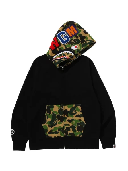 Hoodie A Bathing Ape® με σχέδιο παραλλαγής μαύρο