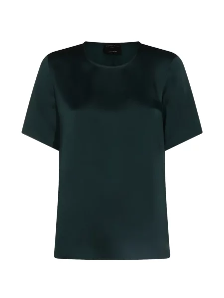 Scurt tricou Antonelli din satin verde