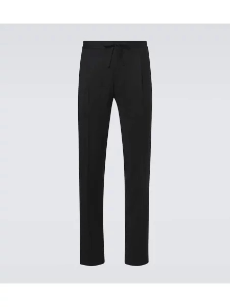 Pantaloni Lardini de lână albastru