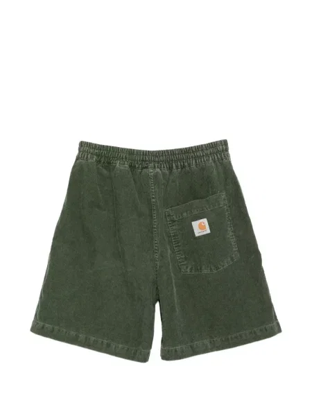 Pantaloni scurți Carhartt Wip de catifea cord verde