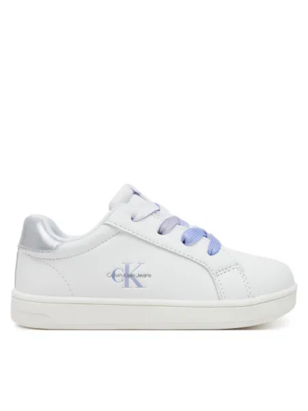 Calvin Klein Jeans Sneakers Low Cut Lace-Up Sneaker M alb