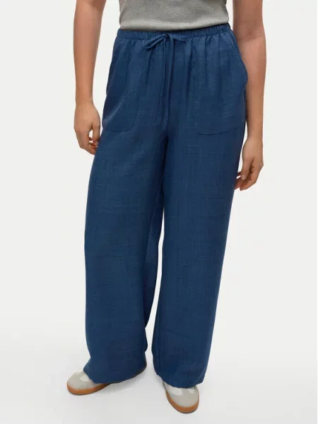 Vero Moda Hlače Melaney Tamnoplava plava