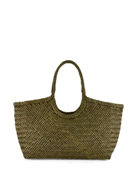 Geantă shopper Dragon Diffusion din piele verde