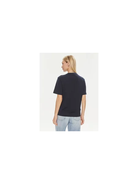 Lacoste Marškinėliai Tamsiai Loose Fit mėlyna