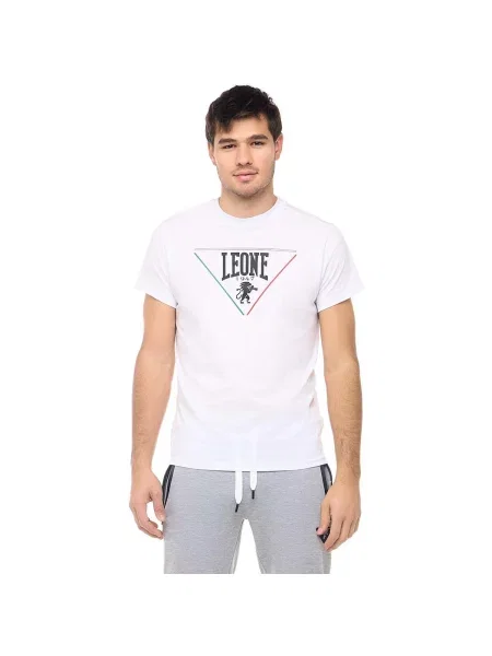 Scurt tricou Leone 1947 cu mâneci scurte alb