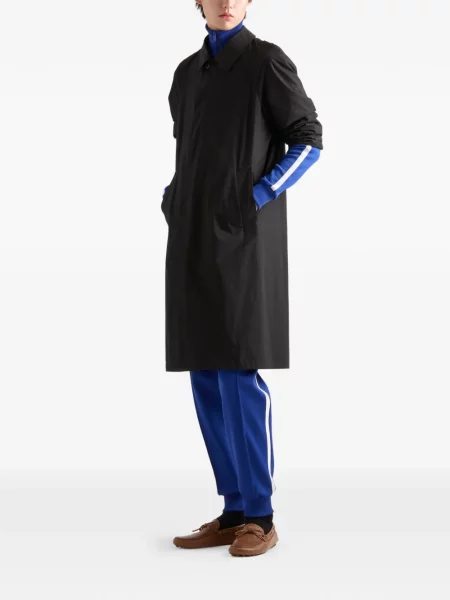 Pantaloni Prada cu dungi alergare albastru