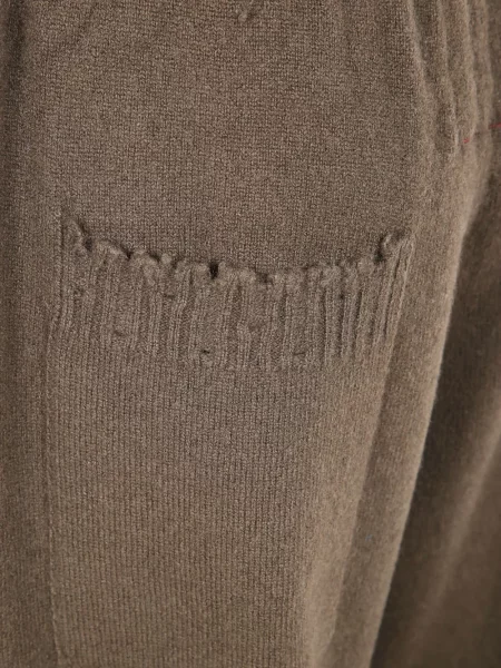 Pantaloni Uma Wang tricotate maro