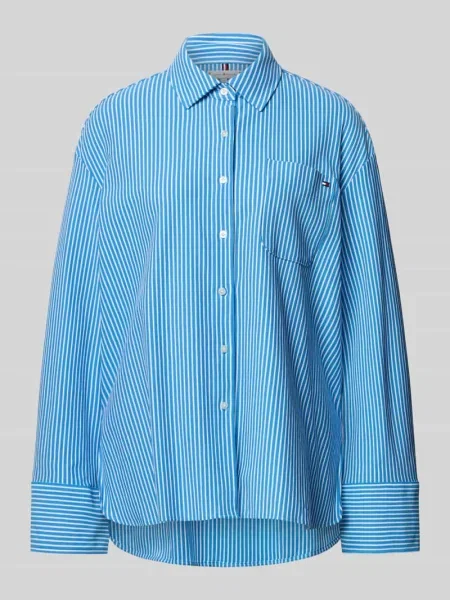 Bluzka o kroju oversized z mieszanki bawełny Tommy Hilfiger