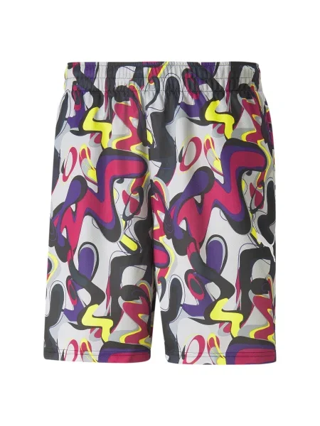 PUMA Pantaloni sport Neymar albastru marin / galben mov zmeură gri