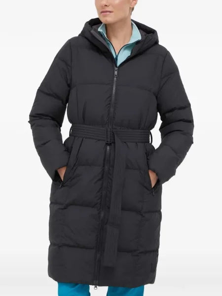 Palton Jack Wolfskin cu glugă negru